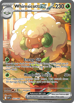 Whimsicott ex rsv10pt5-165 Special Illustration Rare from White Flare Set