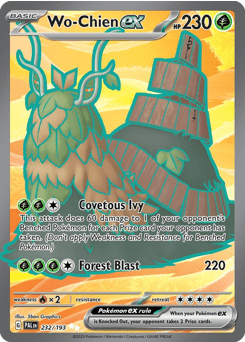 Wo-Chien ex sv2-232 Ultra Rare from Paldea Evolved Set
