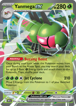 Yanmega ex sv10-3 Double Rare from Destined Rivals Set