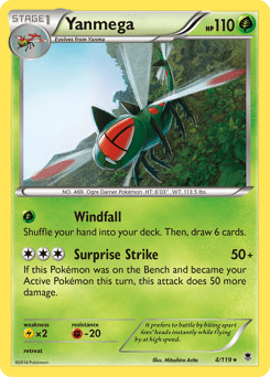 Yanmega xy4-4 Rare from Phantom Forces Set