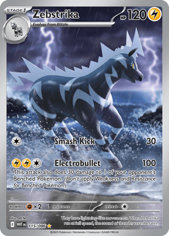 Zebstrika rsv10pt5-115 Illustration Rare from White Flare Set