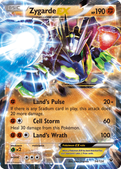 Zygarde-EX xy10-54 Rare Holo EX from Fates Collide Set