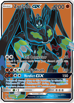Zygarde-GX sm6-123 Rare Ultra from Forbidden Light Set