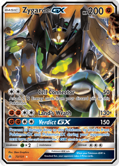 Zygarde-GX sm6-73 Rare Holo GX from Forbidden Light Set