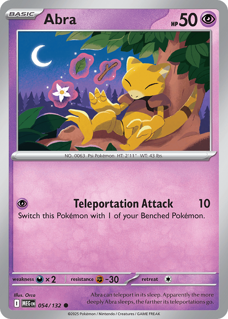 Abra Pokemon Card Background