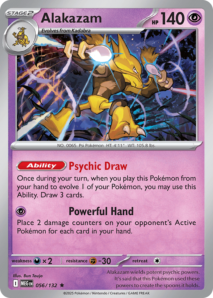 Alakazam Pokemon Card Background